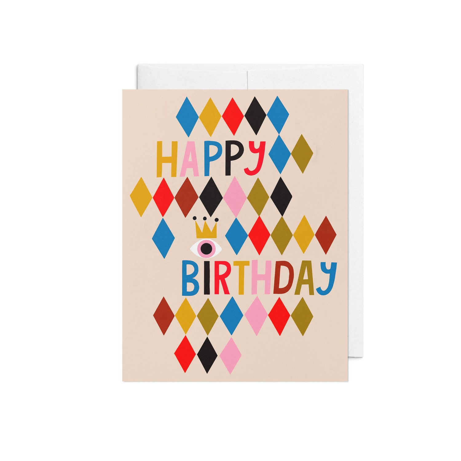 Happy Birthday (with diamonds) Greeting Card